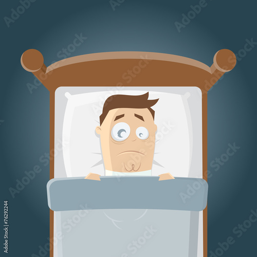 schlaflos im bett
