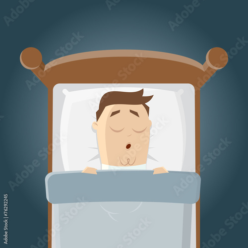 schlafen träumen cartoon lustig bett