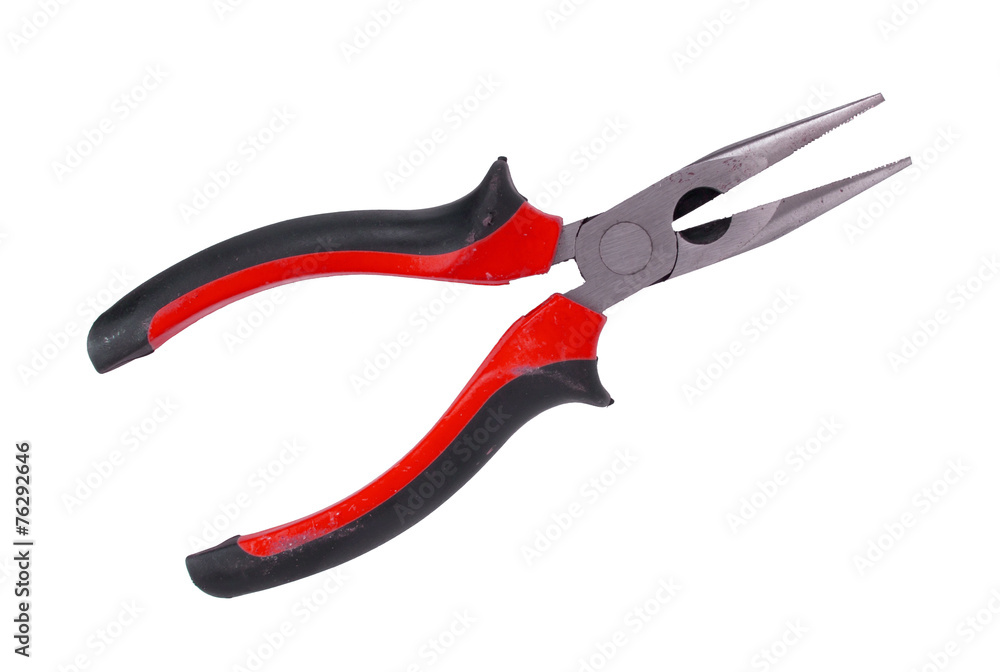 Simple pliers tool isolated on white background Simple pliers tool isolated on white background