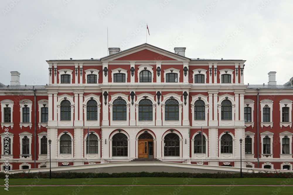 Jelgava Palace also known as Mitava Palace in Jelgava, Latvia.