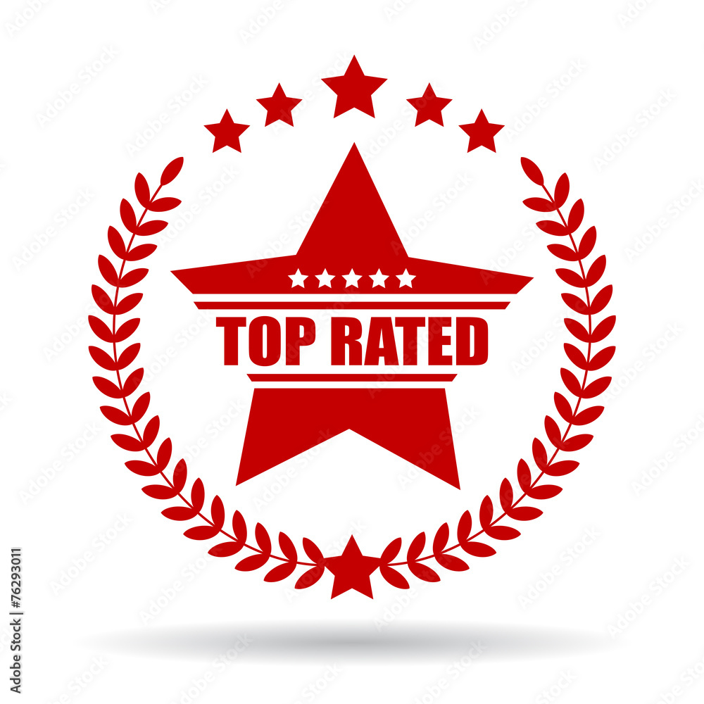 Top rated icon Stock Vector