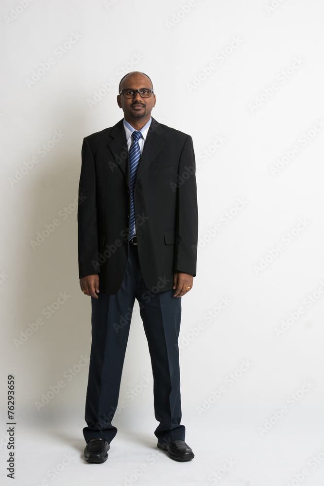 Indian business man on formal wear full body Indian business man on formal wear full body
