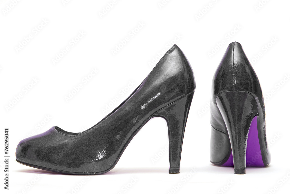 Womens high heels on white background Womens high heels on white background