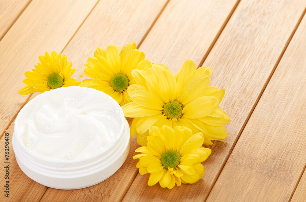 cosmetic cream with herbal flower cosmetic cream with herbal flower