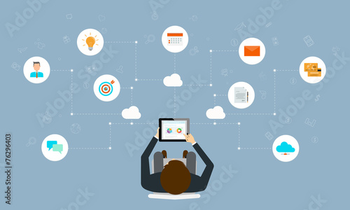 business working online connection