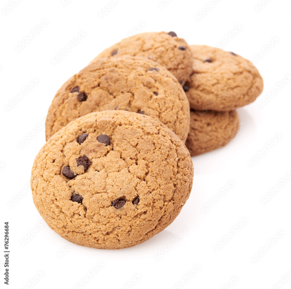 oat cookies on white background oat cookies on white background