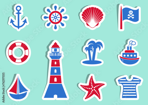 Marine and pirate icons