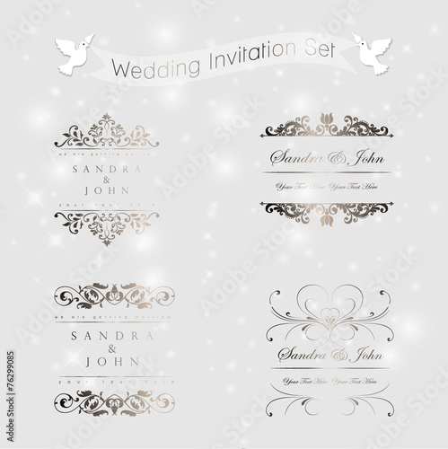 Wedding Vintage Invitation Collection