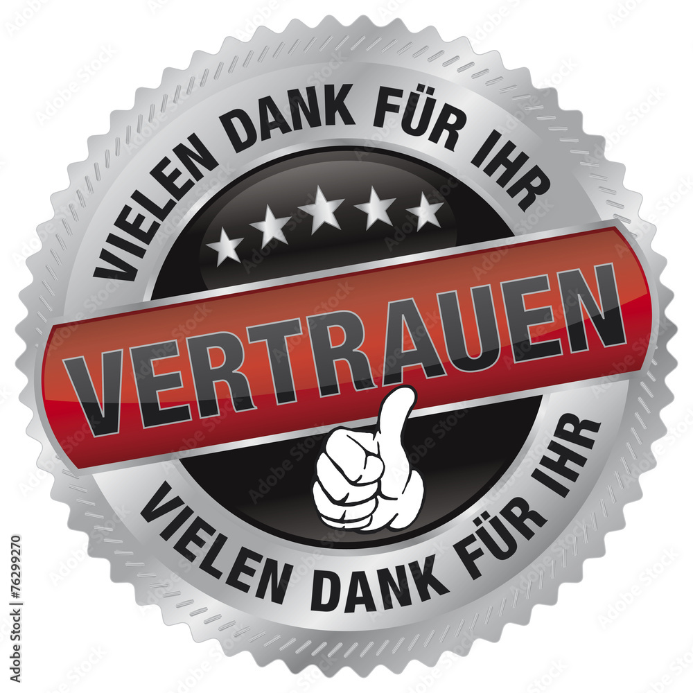 Vielen Dank für Ihr Vertrauen Stock Vector Adobe Stock