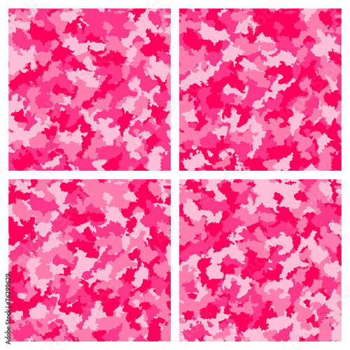Set of seamless camouflage pattern