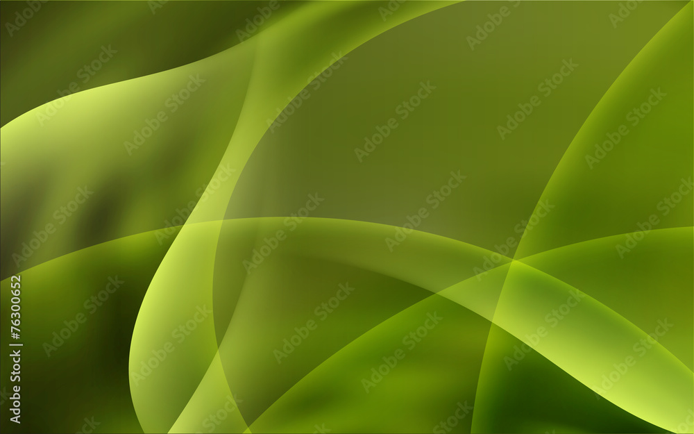 Fototapeta premium Abstract Green Eco Soft Waves Background Vector Illustration