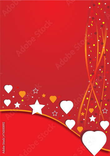 Hearts on san valentino's day