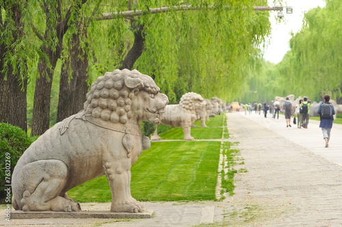 Obraz na plátně The Ming tombs mausoleum