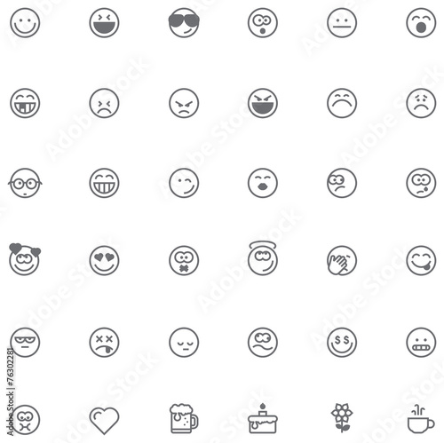 Smiley icon set