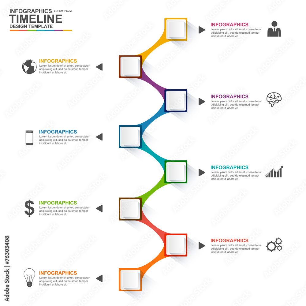 Fototapeta premium Infographics vector design template
