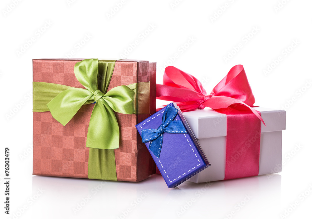 Obraz premium gift box green red