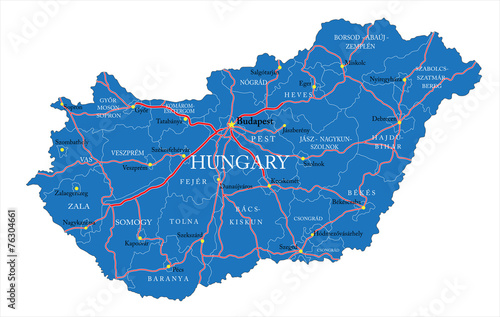 Hungary map
