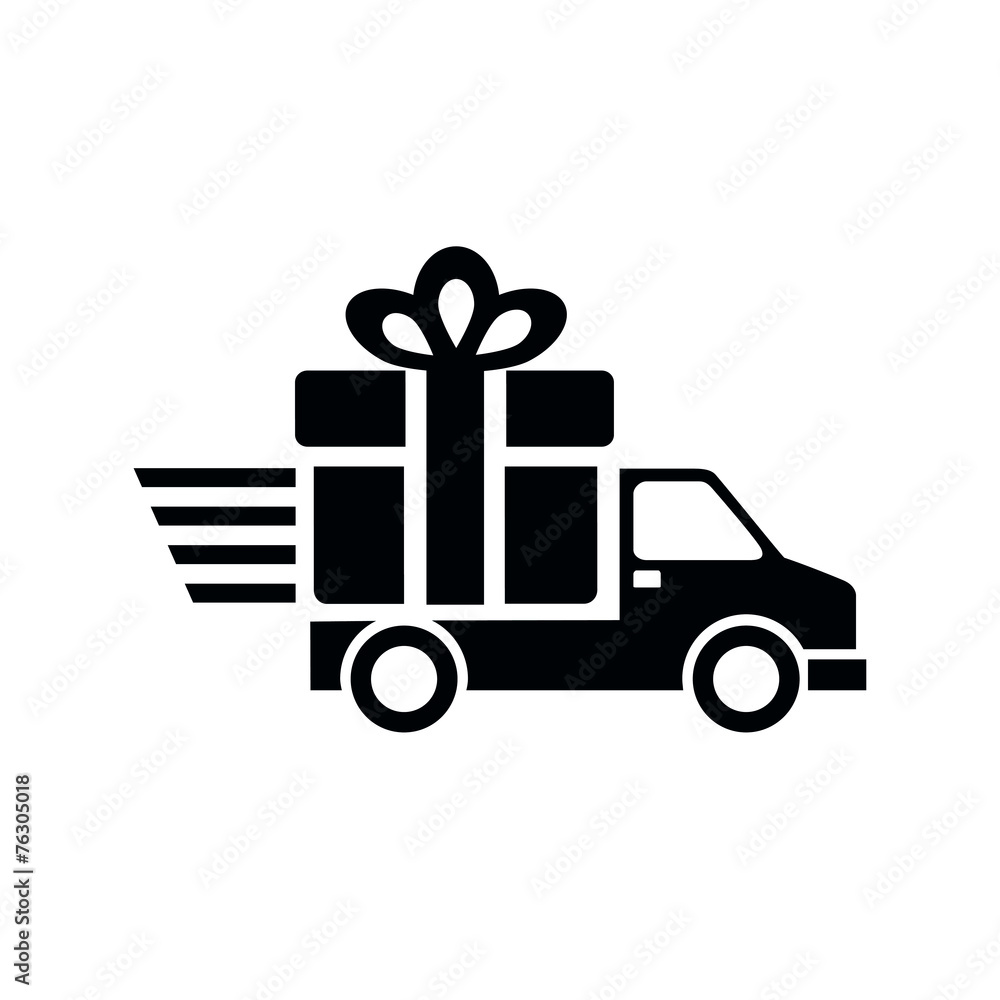 delivery icon. car delivery icon. car