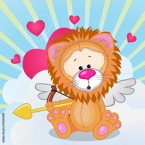 Fototapeta Naklejka Na Ścianę i Meble -  Cupid Lion