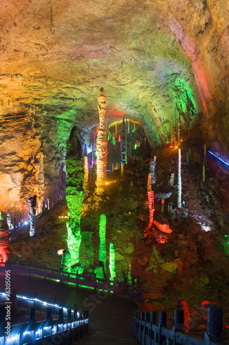Yellow Dragon Cave  Zhangjiajie. China.