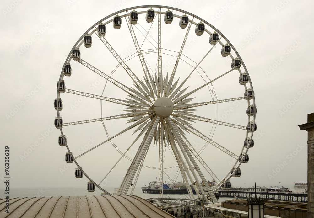 Ferris wheel and Pier at Brighton, East Sussex
