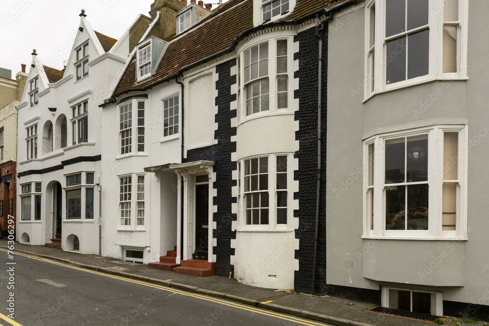 traditional houses at Brighton, East Sussex