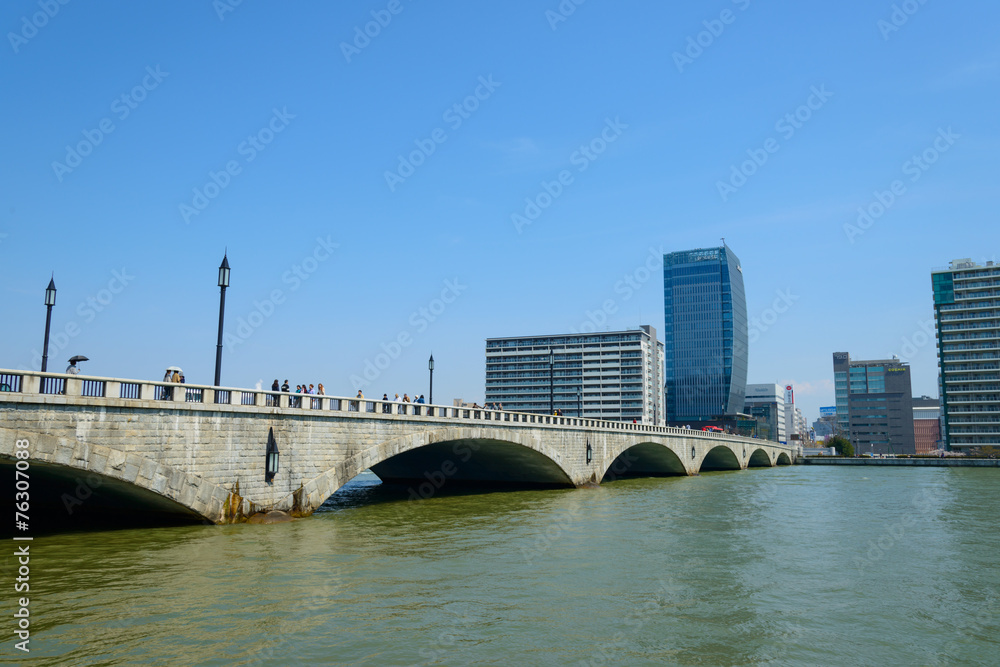 Naklejka premium Cityscape of Niigata in Japan