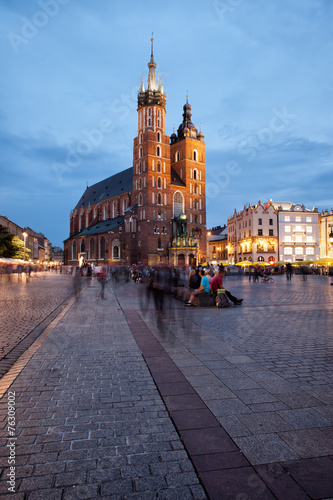 St Mary Basilica in Old Town of Krakow #76309002