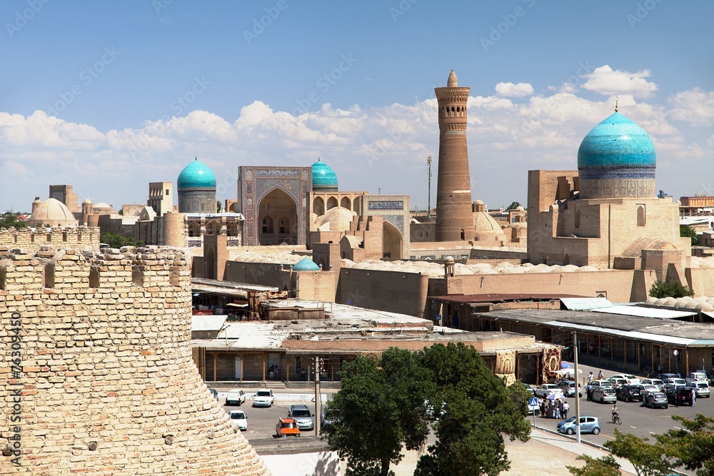 Panoramic view of bukhara from Ark - Uzbekistan
