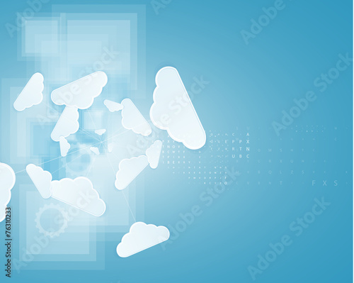 Integration technology with nature, sky. Best ideas for Business