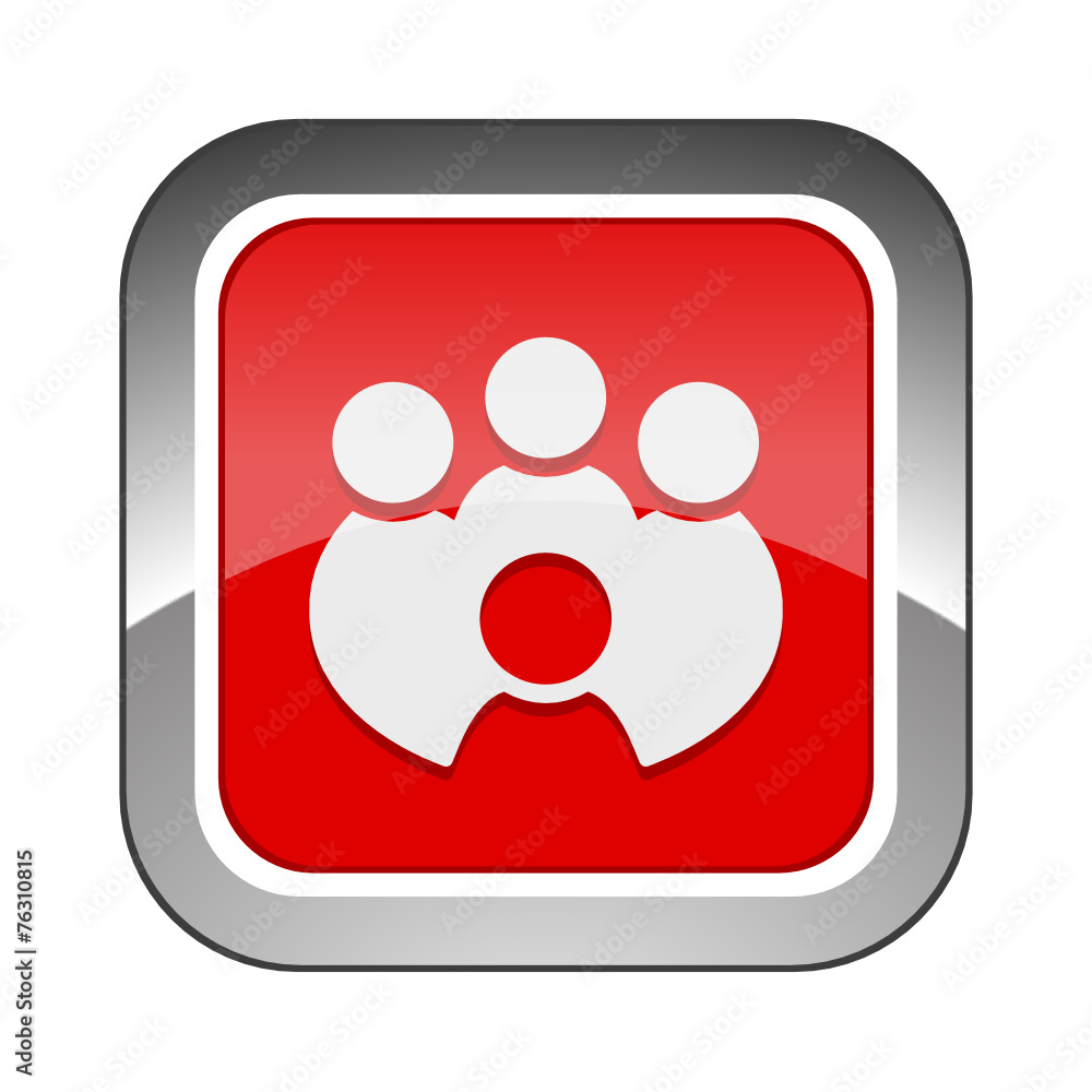 Chrome Square Button Chrome Square Button