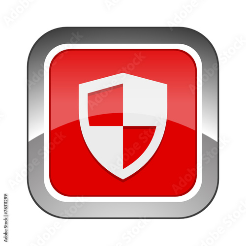 Chrome Square Button 