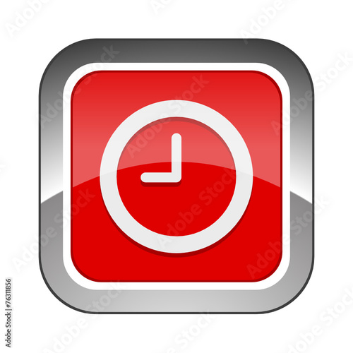 Chrome Square Button 