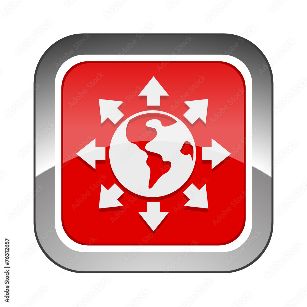 Chrome Square Button Chrome Square Button
