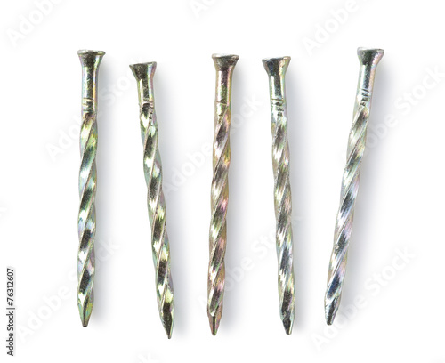 Tableau sur toile nail on a white background