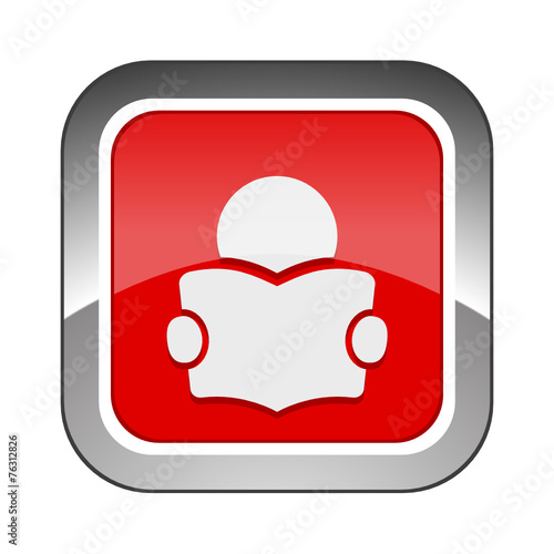 Chrome Square Button 