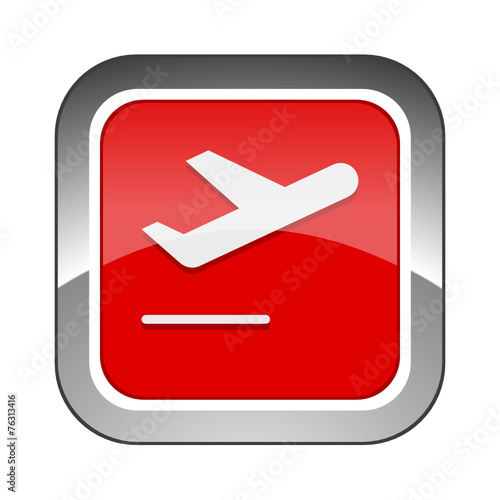 Chrome Square Button 