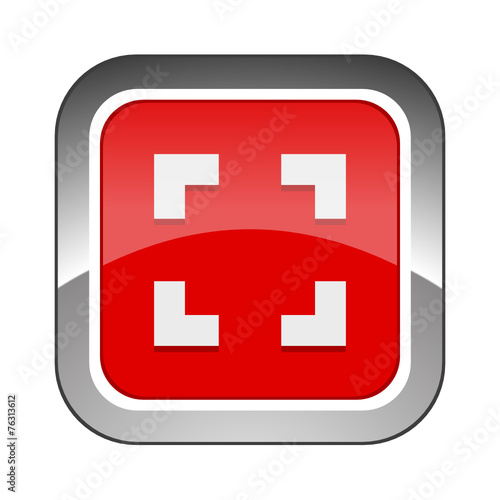 Chrome Square Button 