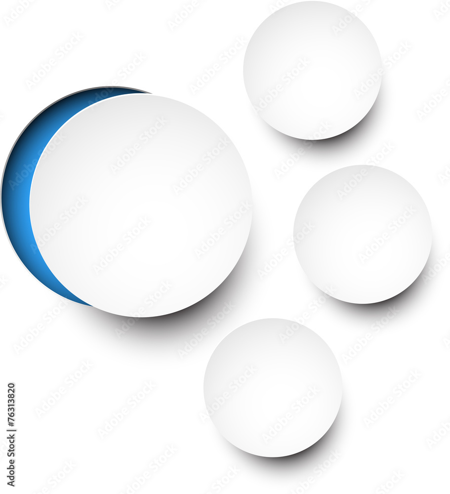 Paper white round notes. Paper white round notes.