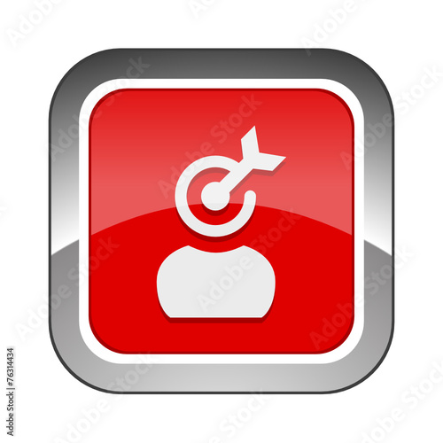 Chrome Square Button