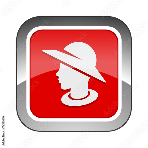 Chrome Square Button