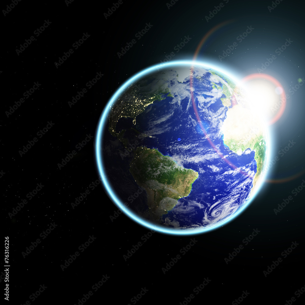 Fototapeta premium planet earth in space