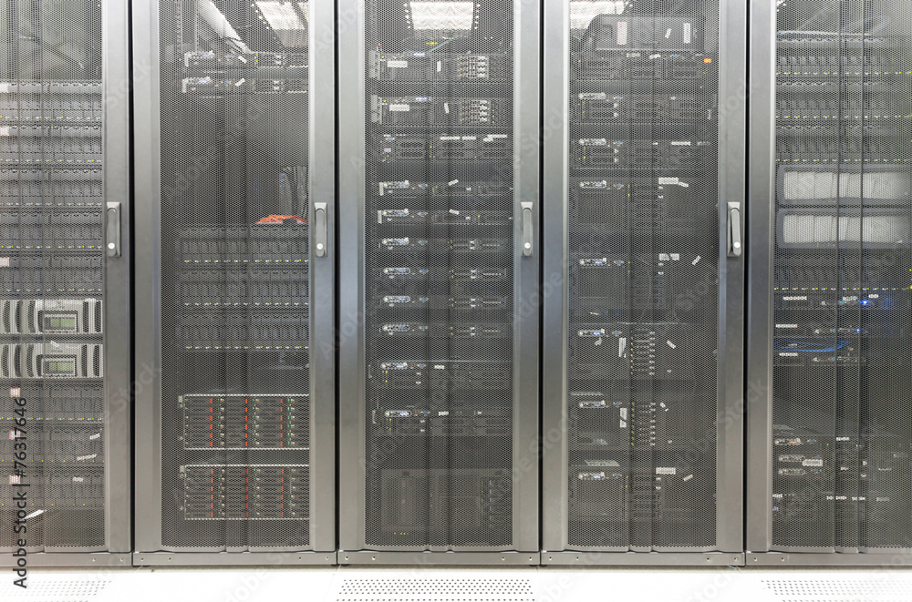 Telecommunication server in data center Telecommunication server in data center
