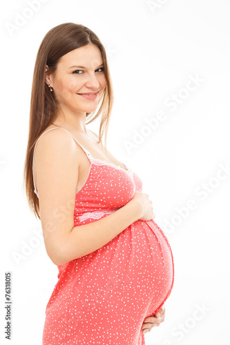 Pregnant woman portrain photo