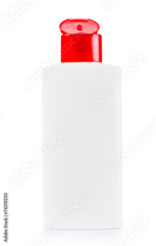 Shampoo bottle isolated on white background