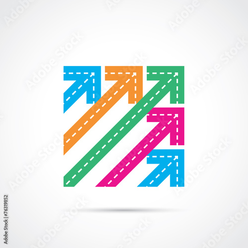 Flèches en diagonale