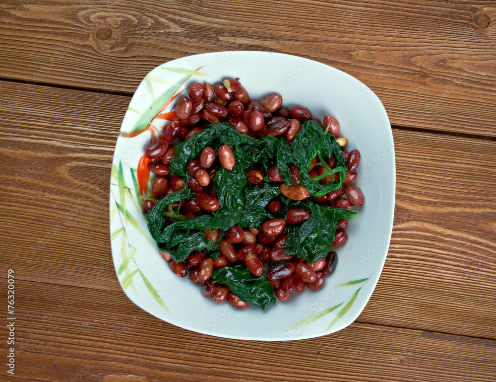Spinach with Peanuts Spinach with Peanuts