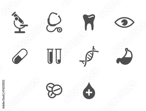 medical icons set