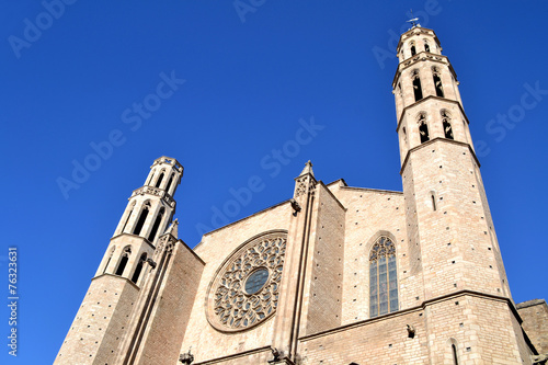 Santa Maria del Mar Church in Barcelona, Spain