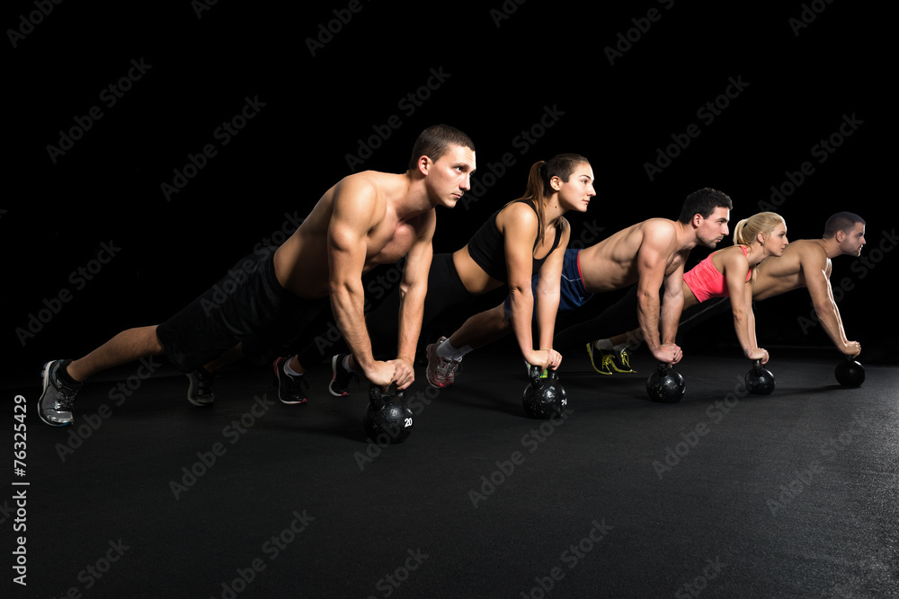 Workout with kettle bell Workout with kettle bell
